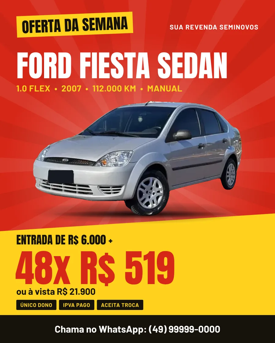 Feirão · parcela em destaque