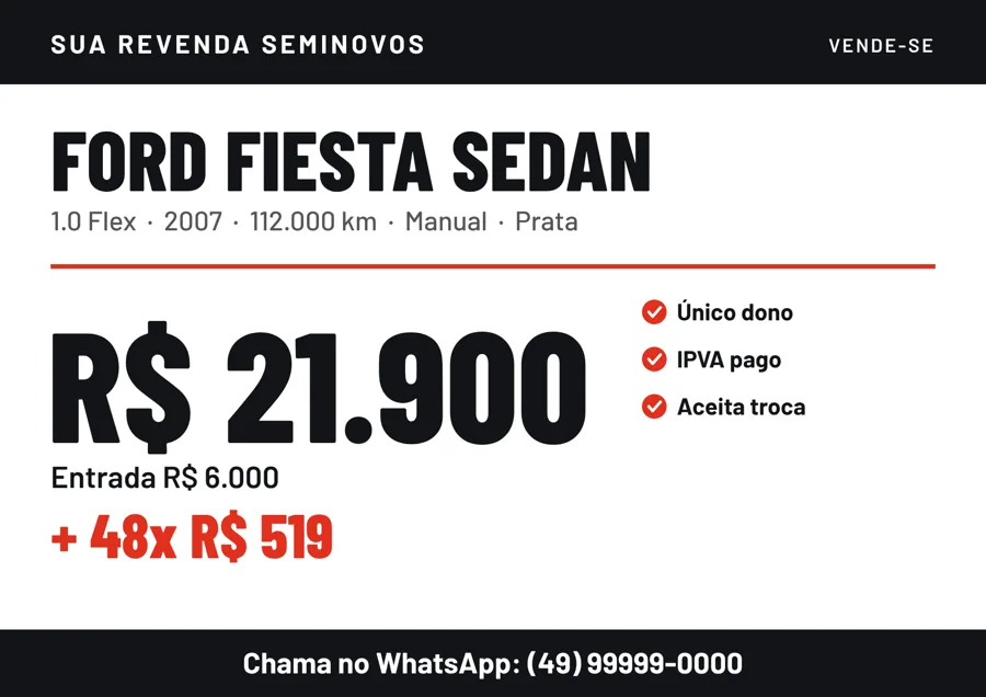 Placa de para-brisa gerada pelo AutoGiro